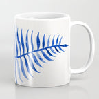 Navy Palm Leaf Coffee Mug Gallery Image 1