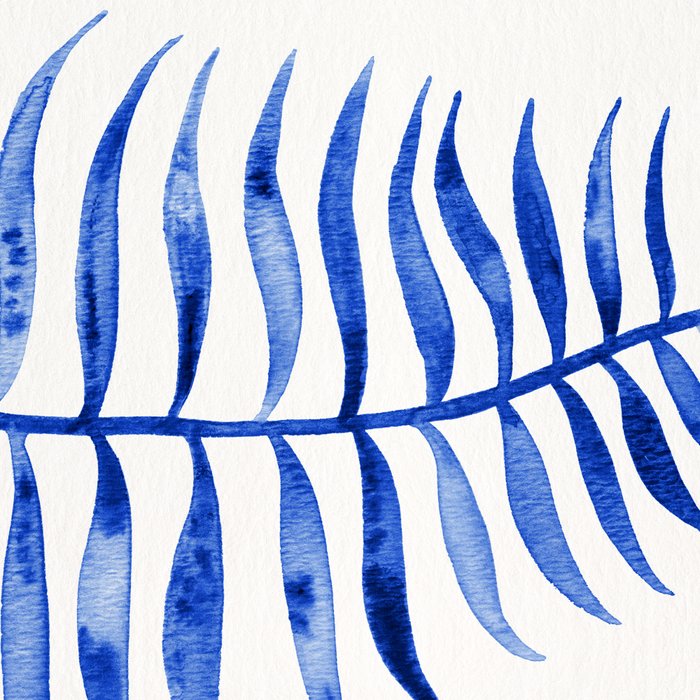 Navy Palm Leaf Coffee Mug Gallery Image 2
