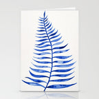 Navy Palm Leaf Stationery Card Gallery Image 2