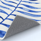 Navy Palm Leaf Rug Gallery Image 4