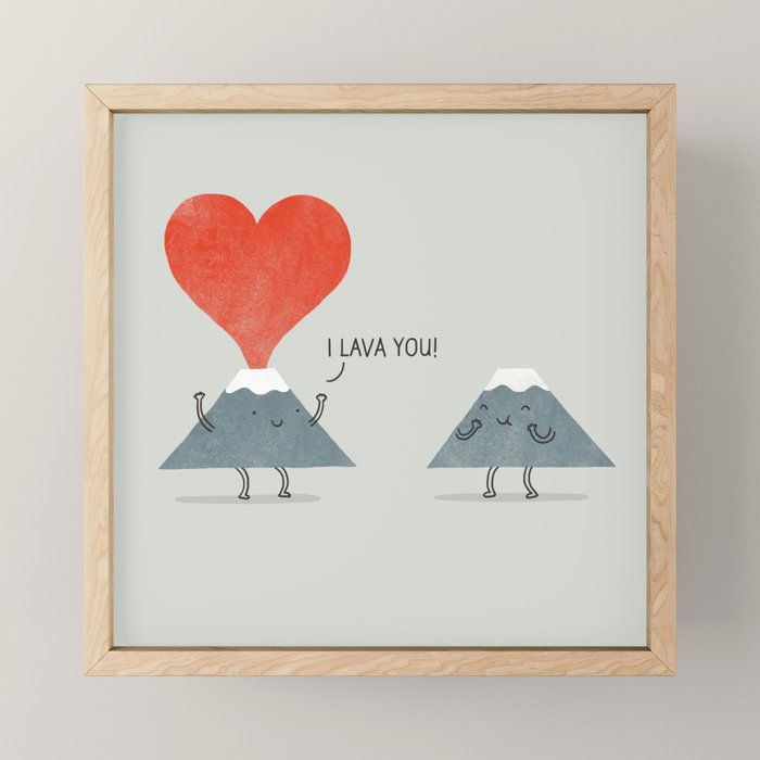 I Lava You Mini Art Print Gallery Image 1