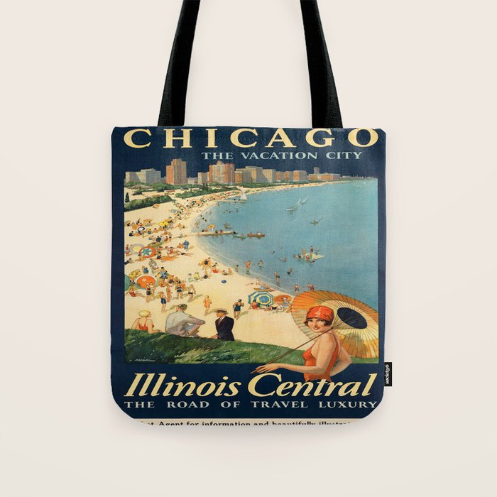 Vintage poster - Chicago Tote Bag Gallery Image 1