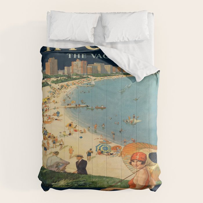 Vintage poster - Chicago Comforter Gallery Image 6