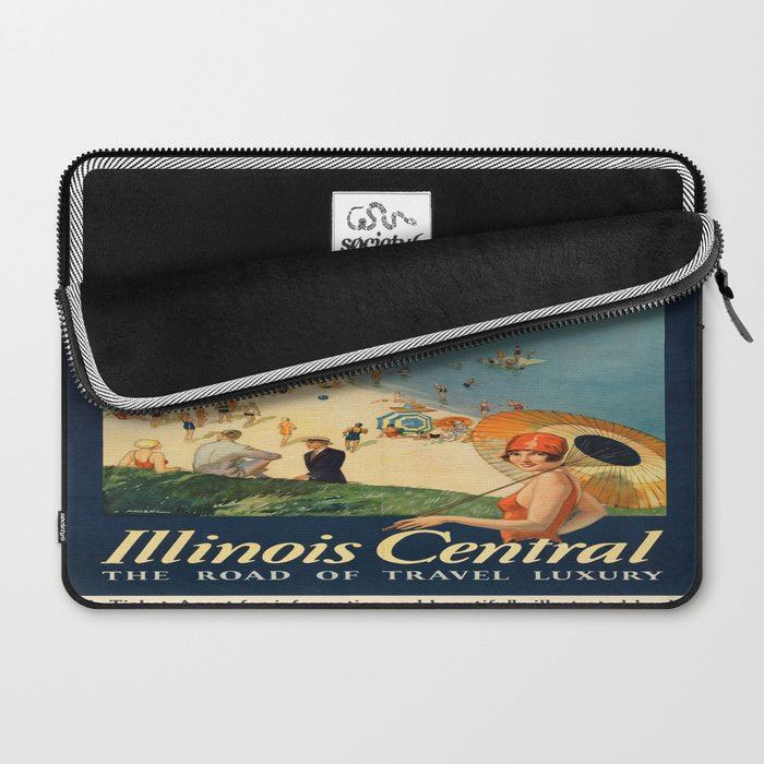 Vintage poster - Chicago Laptop Sleeve Gallery Image 2
