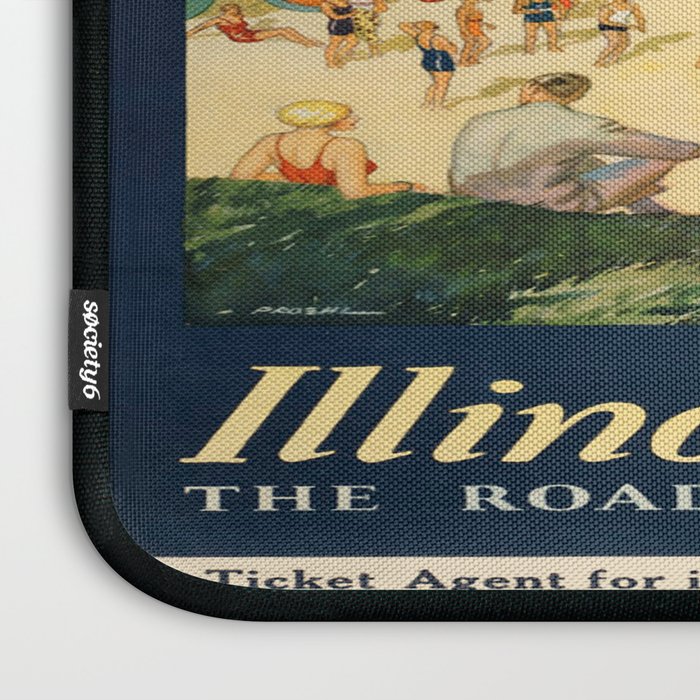 Vintage poster - Chicago Laptop Sleeve Gallery Image 3