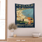 Vintage poster - Chicago Wall Tapestry Gallery Image 2