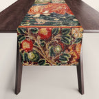 Franco Flemish Allegorical 17th Century Tapestry Print Table Runner Gallery Image 1