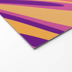 Fluid Vibes Retro Aesthetic Swirl Abstract Mustard Magenta Purple Orange Welcome Mat Gallery Image 2