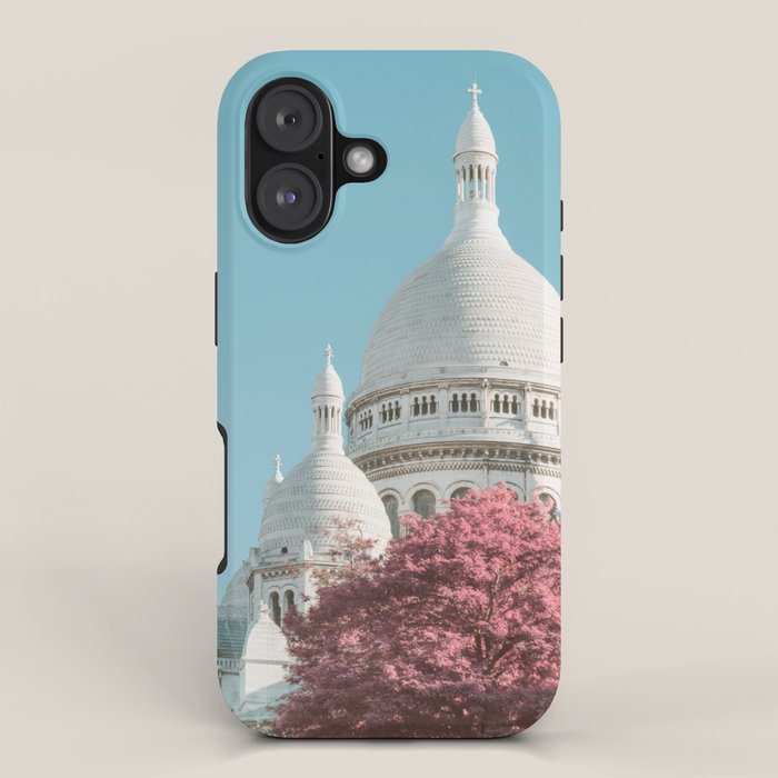 Infra Paris - Sacre Coeur Basilica, Travel Photography iPhone Case Gallery Image 1