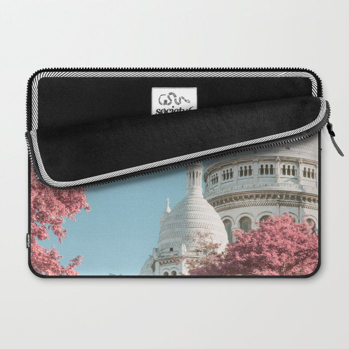 Infra Paris - Sacre Coeur Basilica, Travel Photography Laptop Sleeve Gallery Image 2