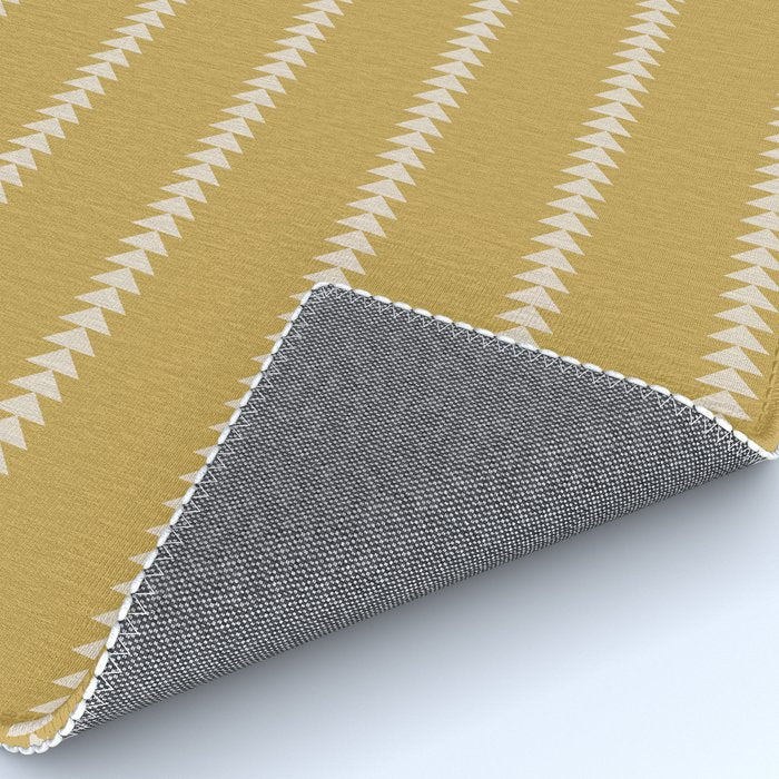 Minimal Triangles - Ochre Yellow Rug Gallery Image 4