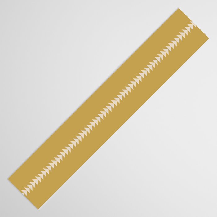 Minimal Triangles - Ochre Yellow Table Runner Gallery Image 3