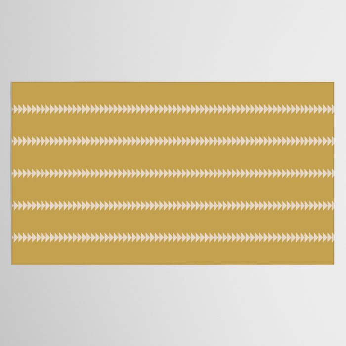 Minimal Triangles - Ochre Yellow Tablecloth Gallery Image 2