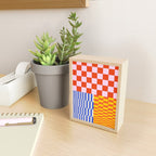Retro Checkerboard Collage 03 Mini Art Print Gallery Image 2