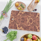 Gothic Halloween Damask - spiced pumpkin  Cutting Board Gallery Image 2