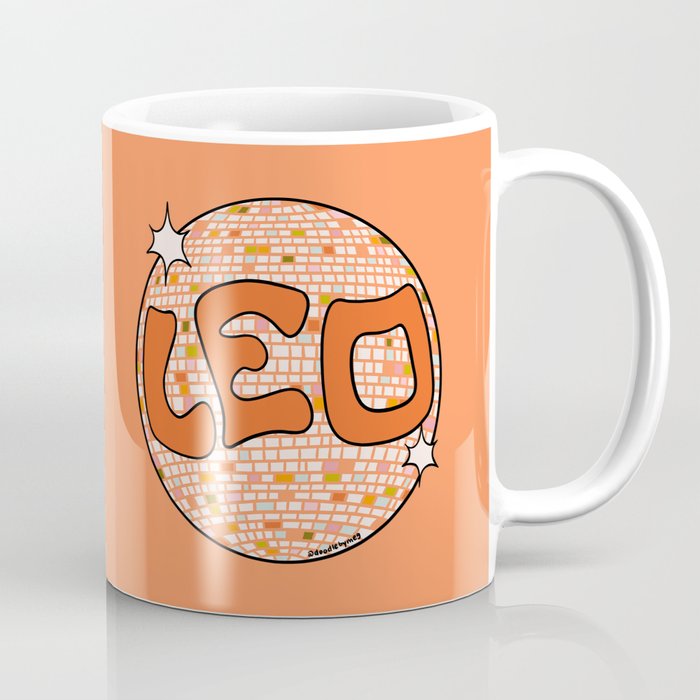 Leo Disco Ball Coffee Mug Gallery Image 1