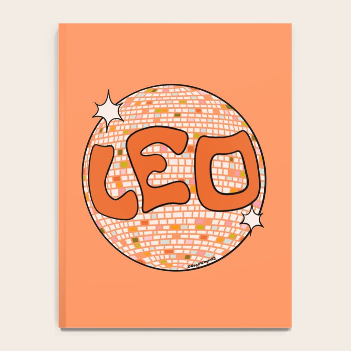 Leo Disco Ball Notebook Gallery Image 4