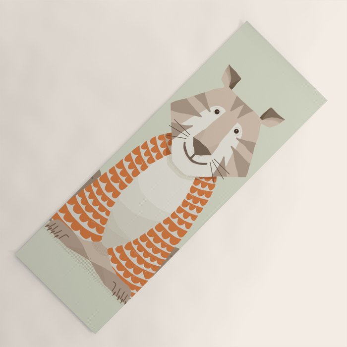 Whimsical Tiger Yoga Mat Gallery Image 1