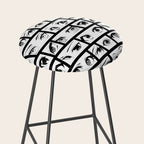 Anime eye cartoon comic art pattern Stool Gallery Image 2