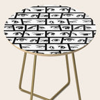 Anime eye cartoon comic art pattern Side Table Gallery Image 2