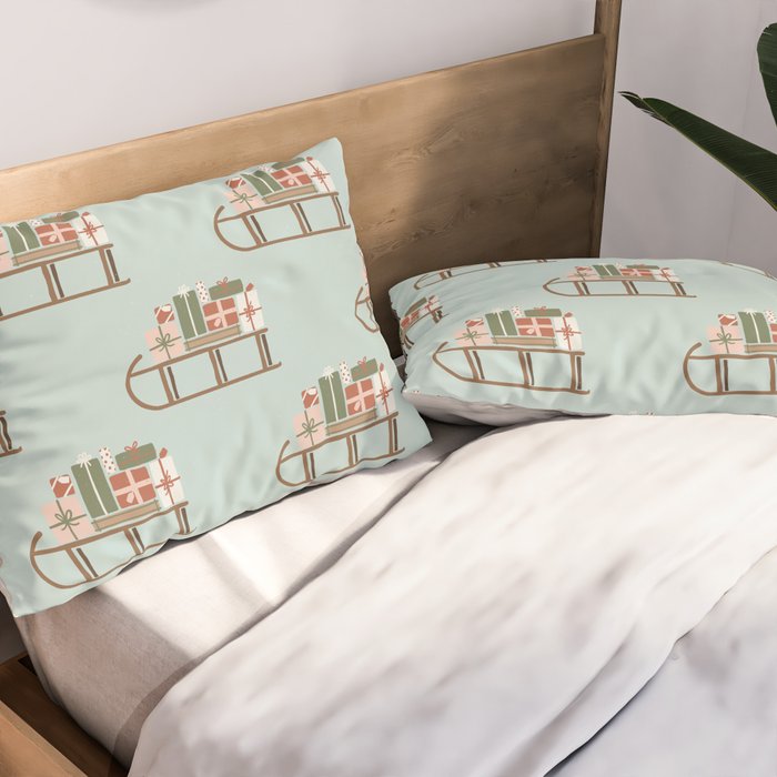 Christmas Sleigh Pillow Sham Gallery Image 2