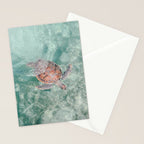 sea turtle iv - reunion island Stationery Card Gallery Image 2