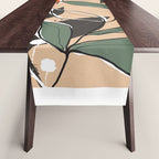 Elegant Botanical Line Art 2 Table Runner Gallery Image 1