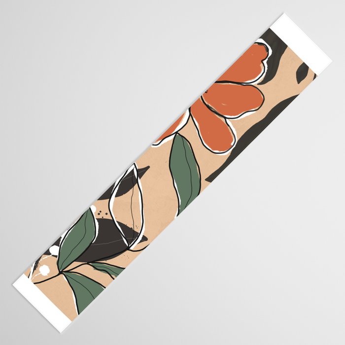 Elegant Botanical Line Art 2 Table Runner Gallery Image 3