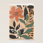 Elegant Botanical Line Art 2 Stationery Card Gallery Image 2
