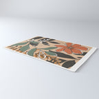 Elegant Botanical Line Art 2 Rug Gallery Image 3