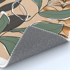 Elegant Botanical Line Art 2 Rug Gallery Image 4