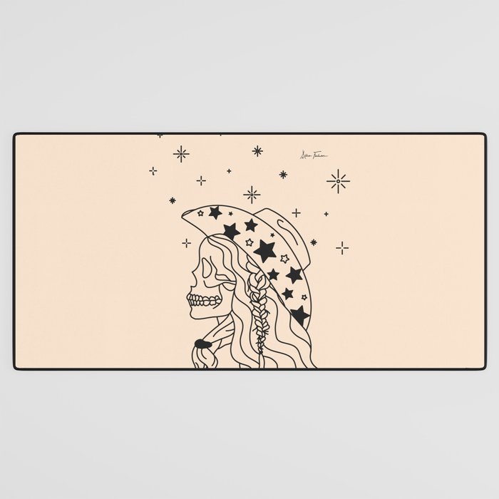 Love or Die Tryinâ - Rhinestone Cowgirl Black & Cream Desk Mat Gallery Image 3