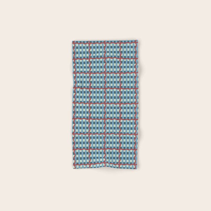 Nautical Rustic Plaid Bath Towel Gallery Image 1