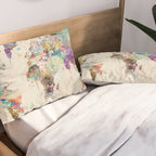 world map rustic Pillow Sham Gallery Image 2