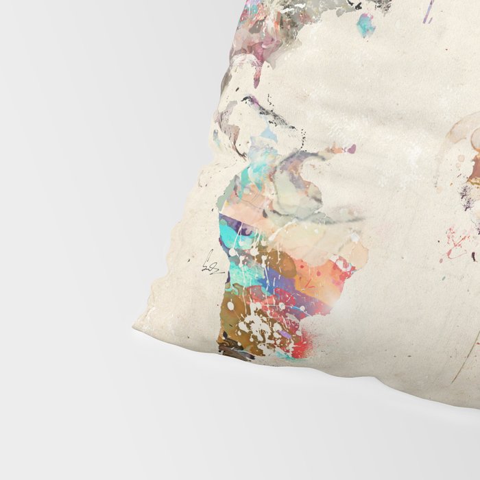 world map rustic Pillow Sham Gallery Image 4