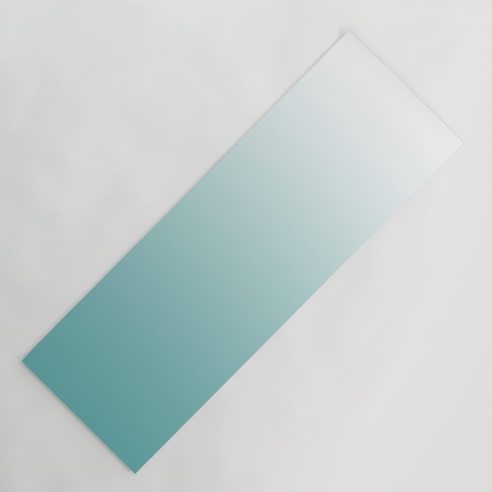 Light Teal Gradient Yoga Mat Gallery Image 1