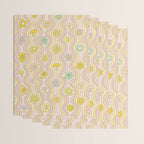 purple haze mushroom flower power wallpaper wiggles // retro art by surfy birdy Wrapping Paper Gallery Image 3