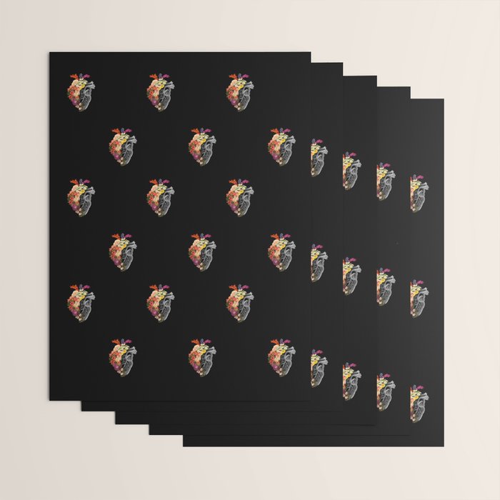 Flower Heart Spring Wrapping Paper Gallery Image 3