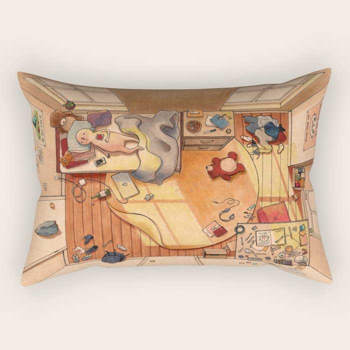 Lonely Afternoons Rectangular Pillow Gallery Image 2