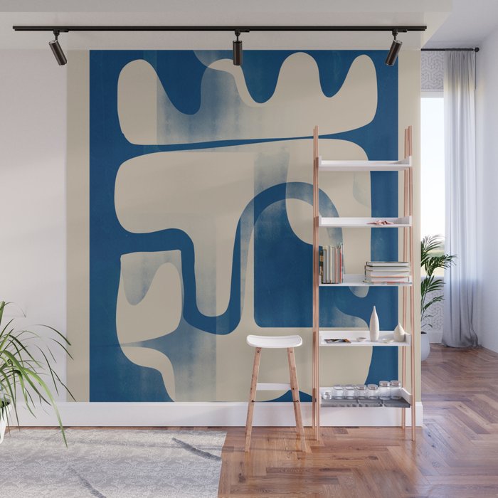 Modern Abstract Shapes 95 Wall Mural Gallery Image 1