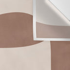Mocha Modern Abstract 2 Wall Tapestry Gallery Image 3