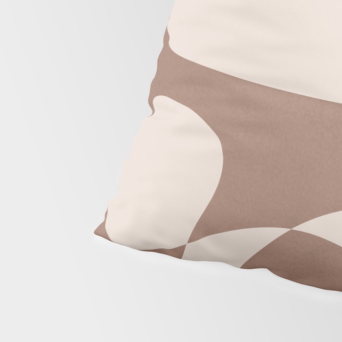 Mocha Modern Abstract 2 Pillow Sham Gallery Image 4