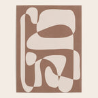 Mocha Modern Abstract 2 Poster Gallery Image 4