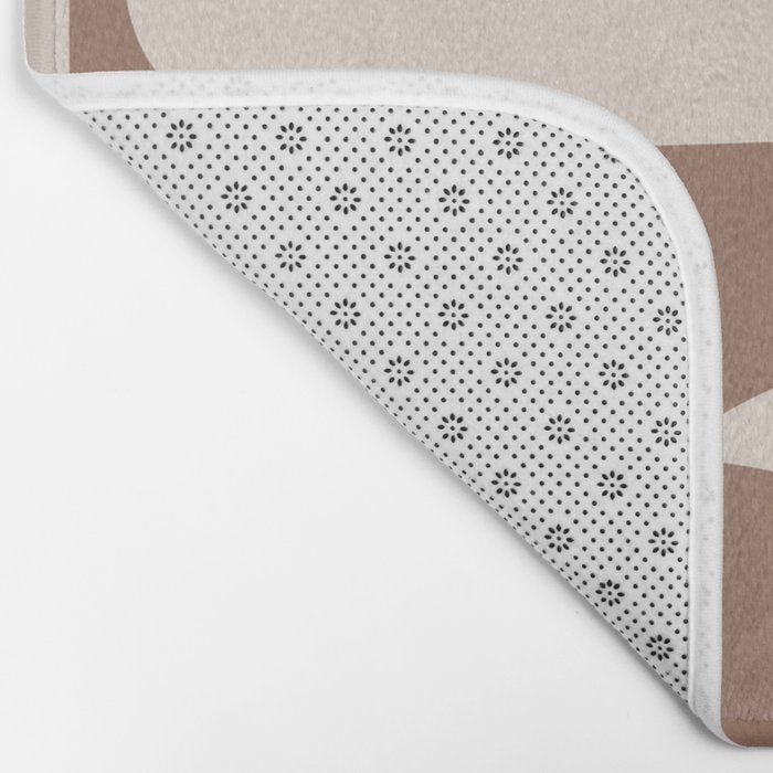 Mocha Modern Abstract 2 Bath Mat Gallery Image 2