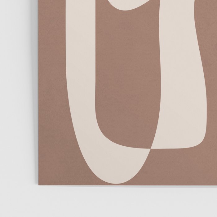 Mocha Modern Abstract 2 Poster Gallery Image 3