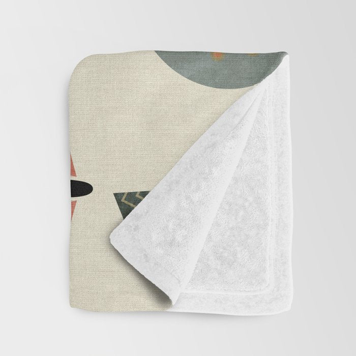 moths retro geo fall abstract Throw Blanket Gallery Image 3