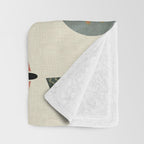 moths retro geo fall abstract Throw Blanket Gallery Image 3