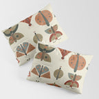 moths retro geo fall abstract Pillow Sham Gallery Image 3
