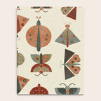 moths retro geo fall abstract Notebook Gallery Image 4