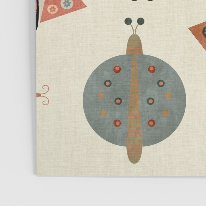 moths retro geo fall abstract Poster Gallery Image 3